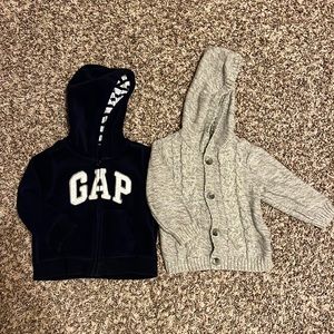 12-18 month baby boys sweaters from Gap and Old Navy